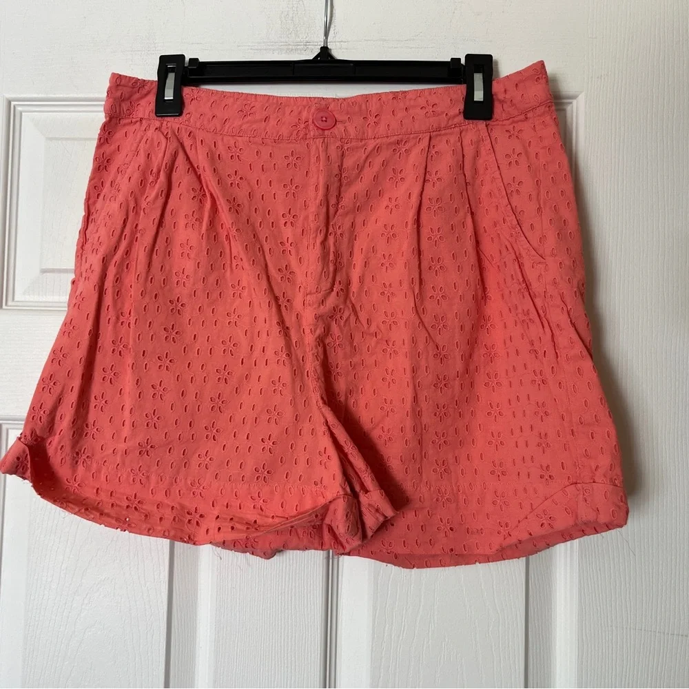 Venus 2 Piece Set Pink Salmon Eyelet Maxi Top (sz 16) & Matching bottoms (sz 14)